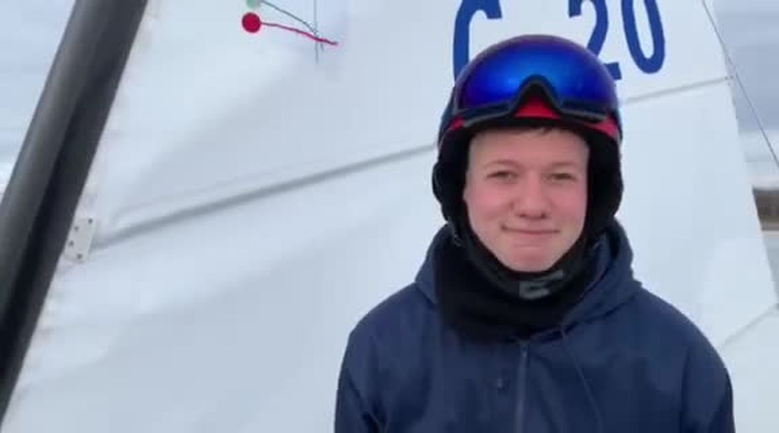 Jääpurjetamise MM 2019 võitja Rasmus Maalinn