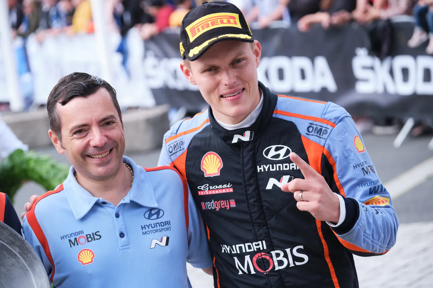 Julien Moncet (vasakul) ja Ott Tänak.