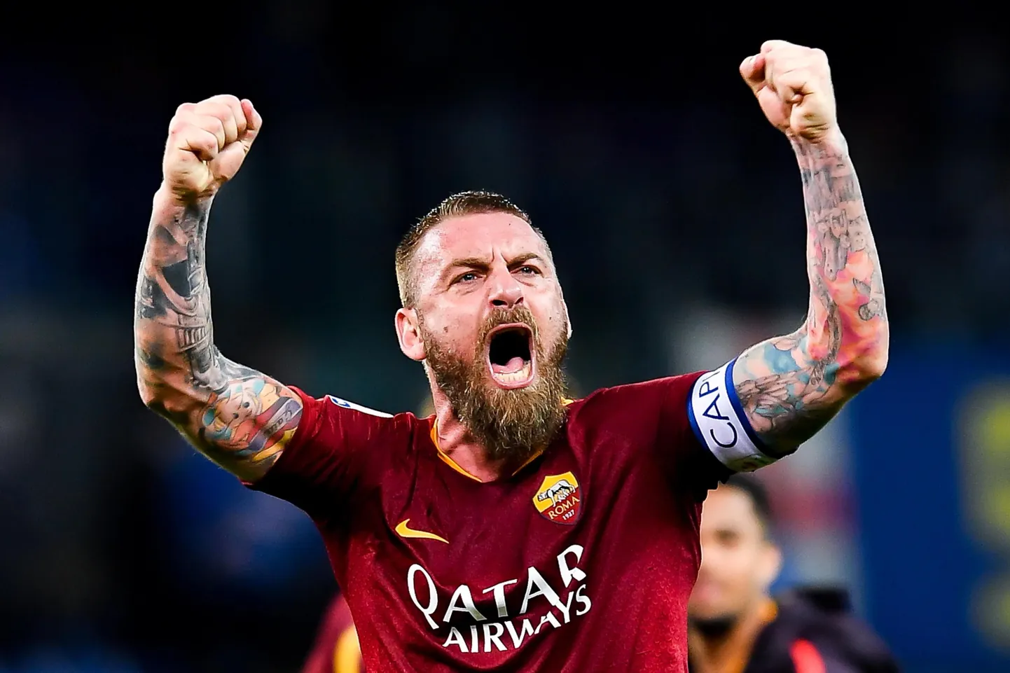 AS Roma süda ja kõva võitleja Daniele De Rossi.
