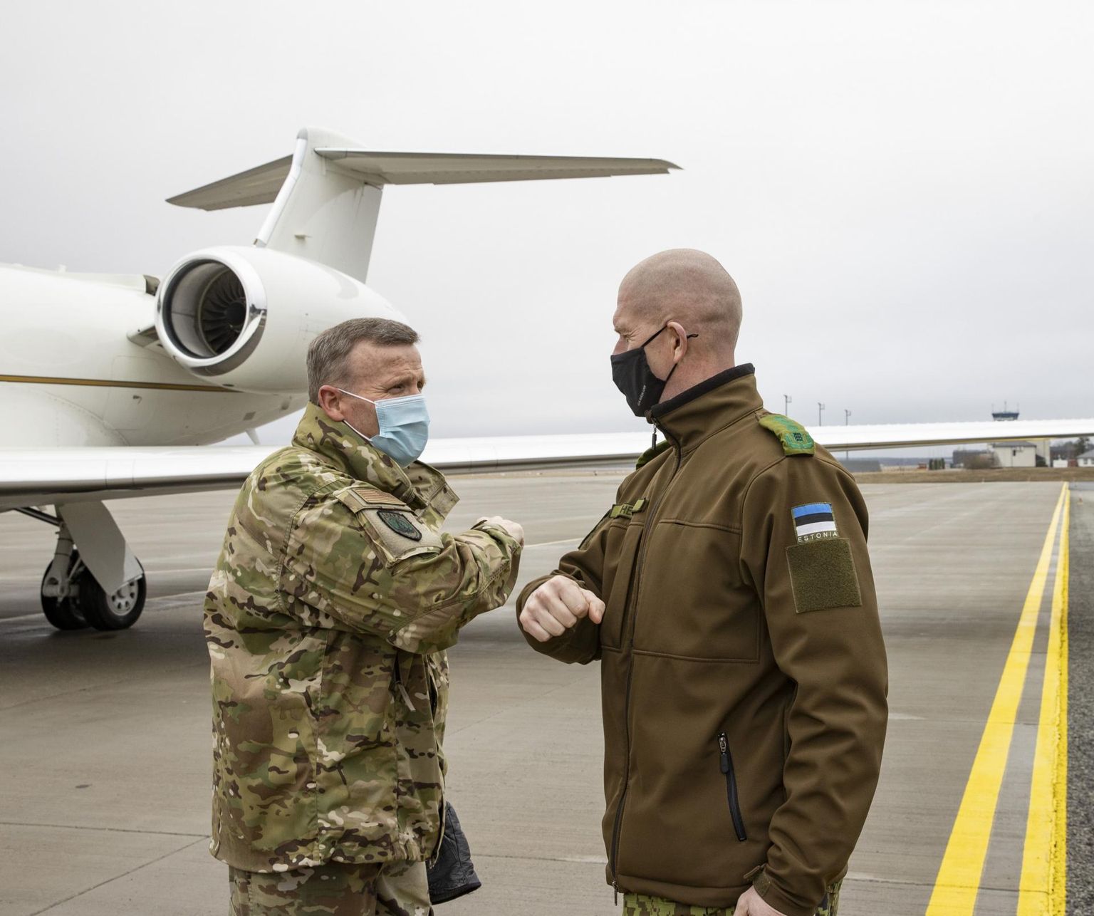 NATO Euroopa liitlasvägede ülemjuhataja kindral Tod Wolters (vasakul) külastas Eestit.