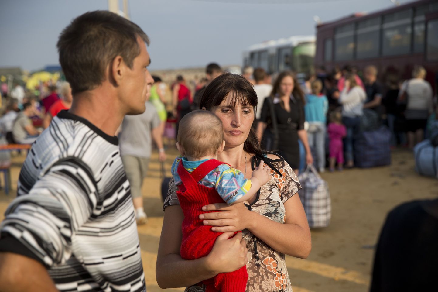 Ukraina põgenikud teel Siberis Irkutskis asuvasse laagrisse.