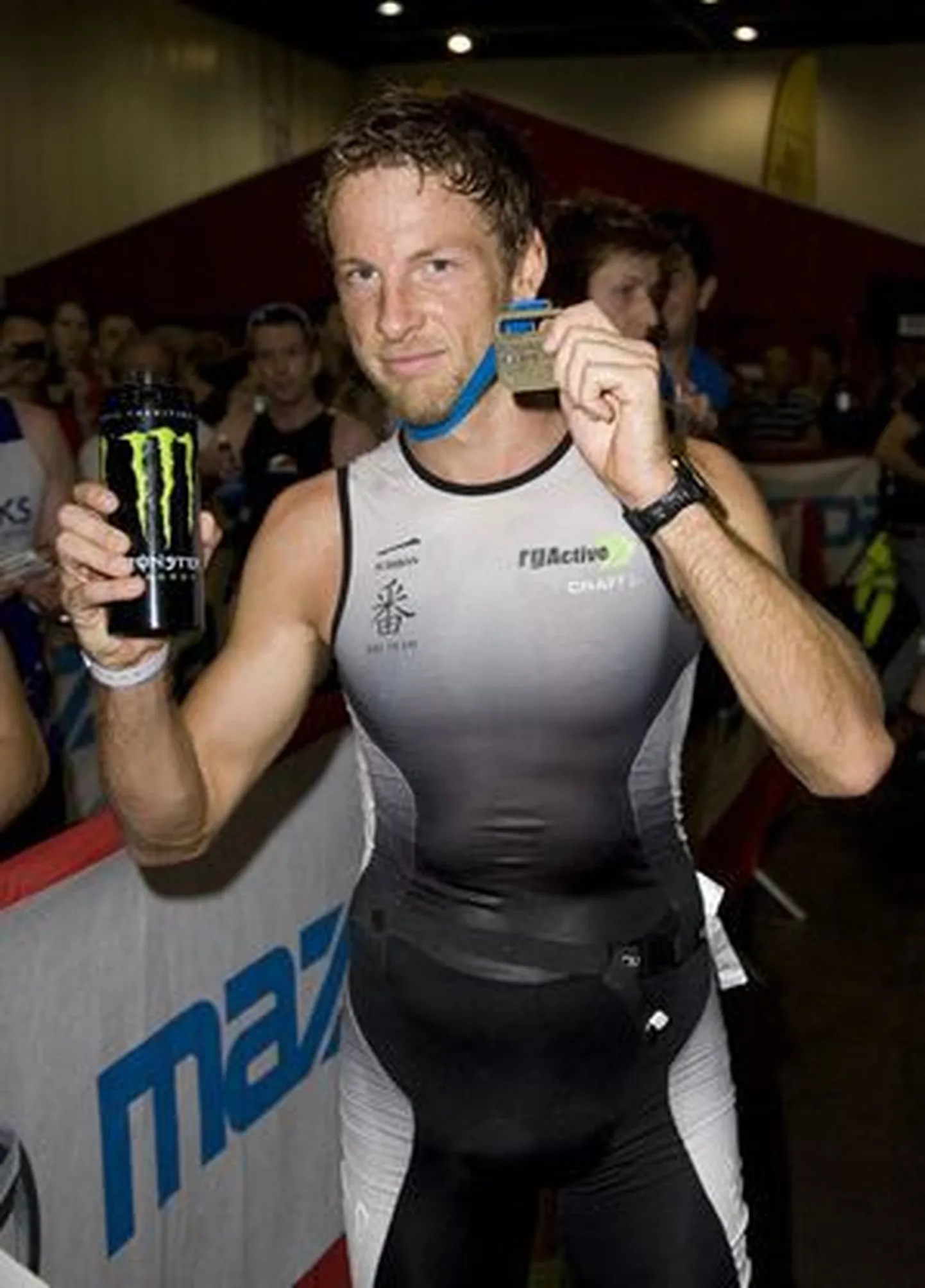 Jenson Button Londoni triatlonil