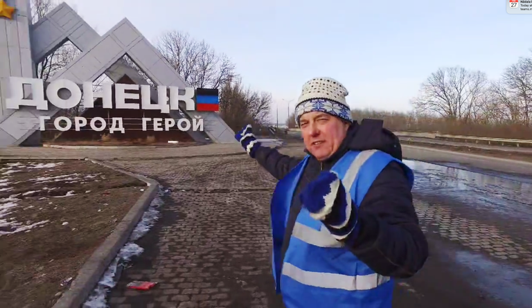 Айво Петерсон в оккупированном Донецке.