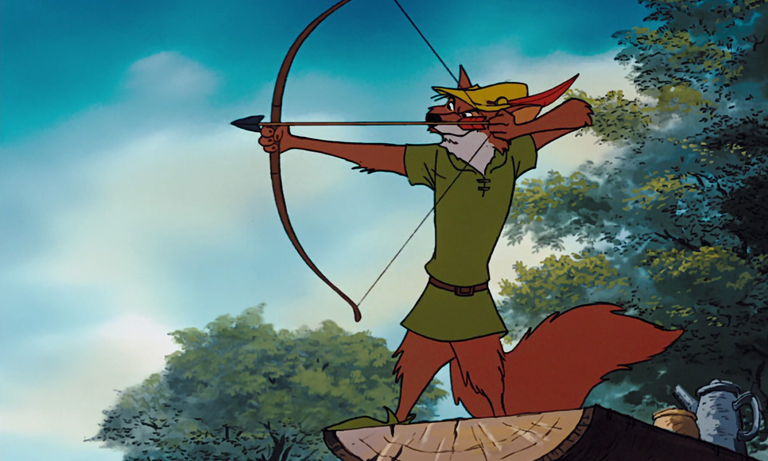 Animafilmi kangelane Robin Hood.