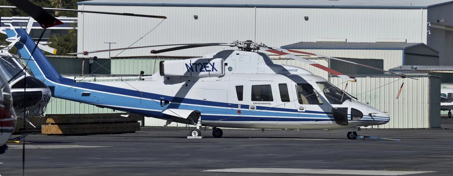 "Sikorsky S-76B" sērijas lidaparāts ar numuru N72EX. Ilustratīvs foto.