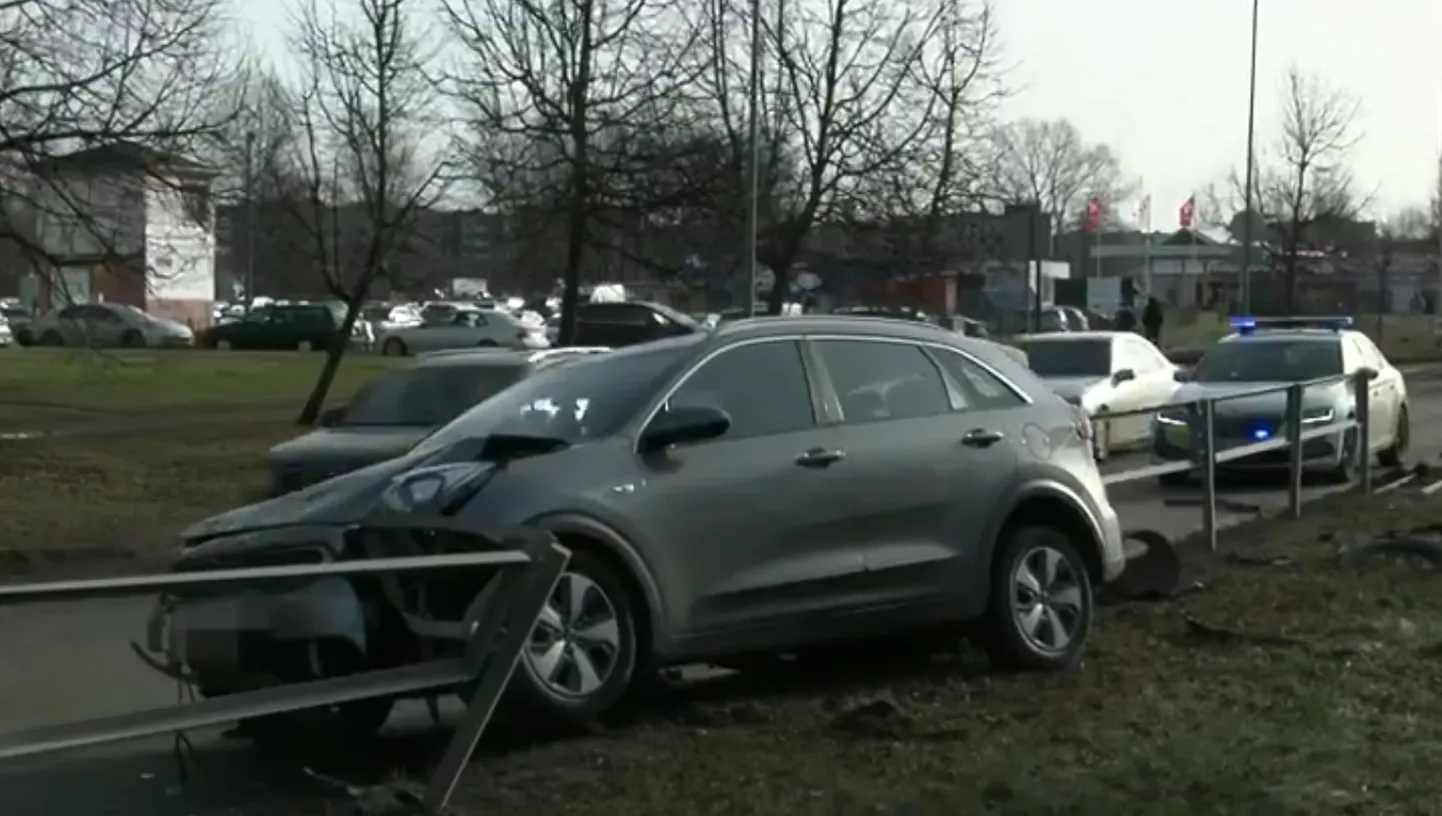 Место аварии в Плявниеках