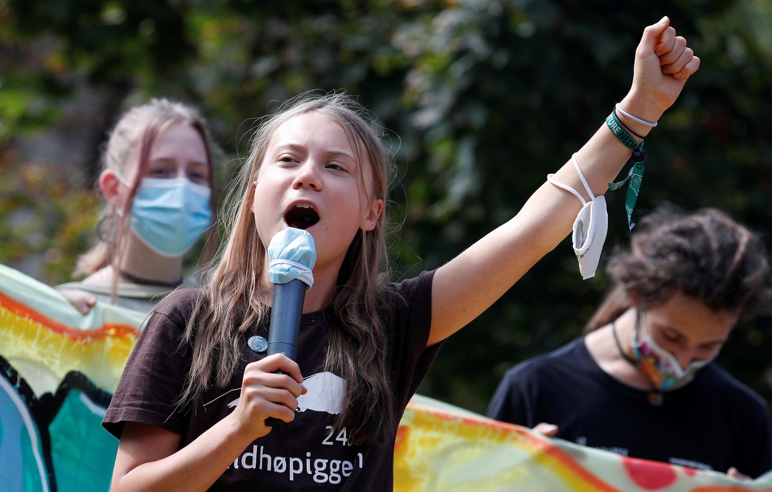 Greta Thunberg 1. oktoobril  Milanos