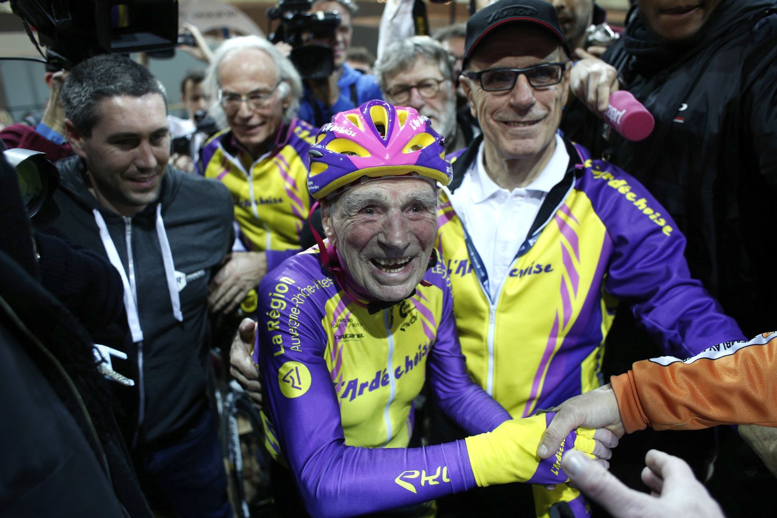 105-aastane Prantsuse rattur Robert Marchand.