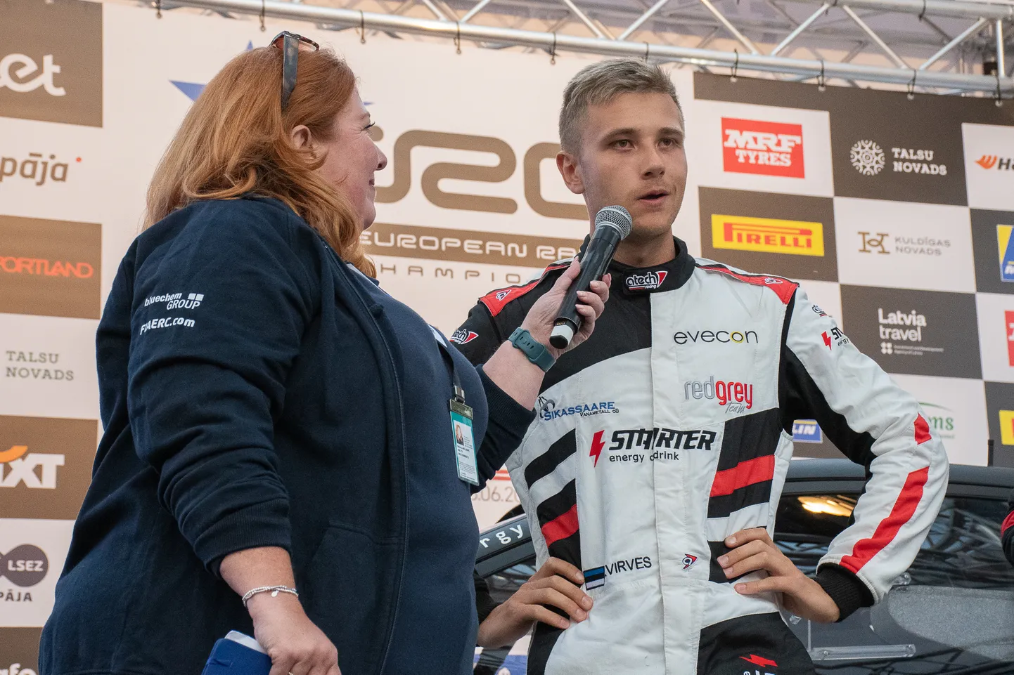 Robert Virves ja kuulus rallihääl Becs Williams