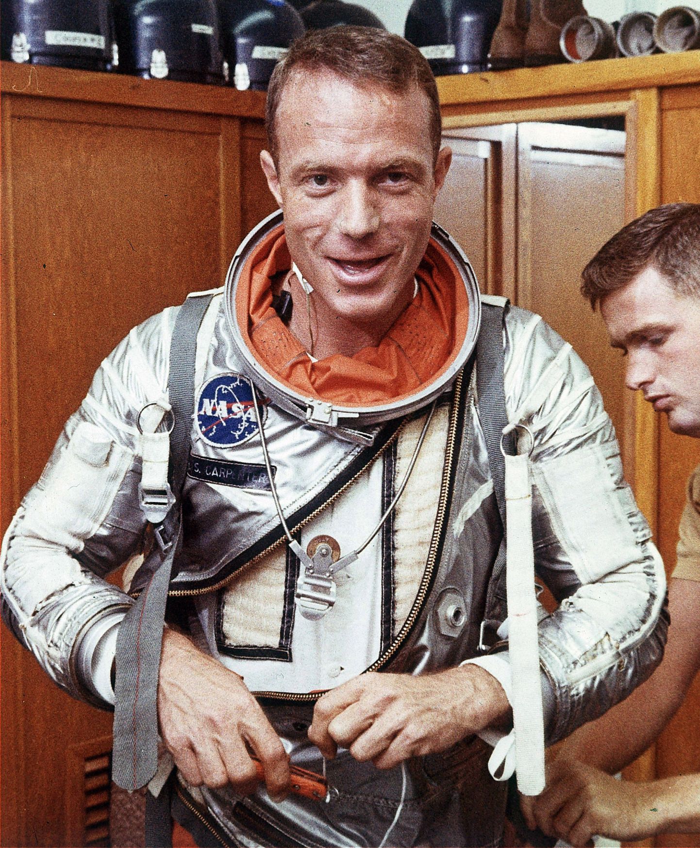 1962. aastal tehtud jäädvustus astronaut Scott Carpenterist kosmoseülikonnas.