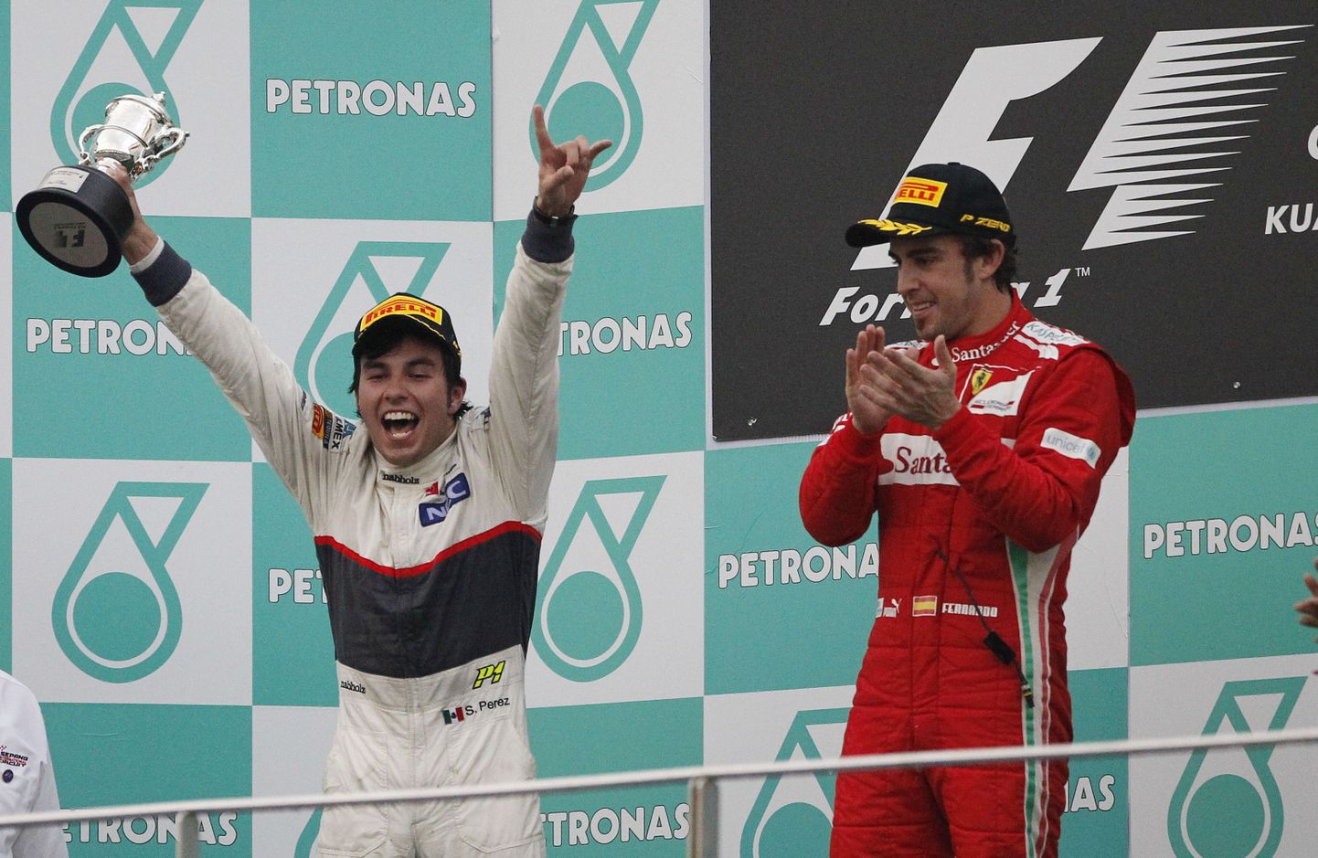 Vihmasajus toimunud Malaisia GP võitis Ferrari piloot Fernando Alonso.