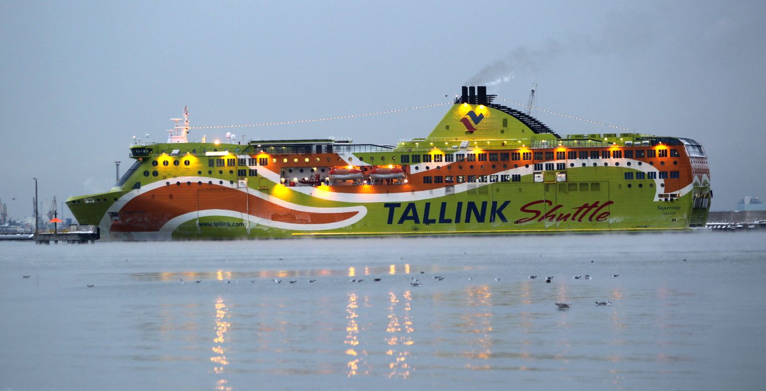 Корабль Tallink.