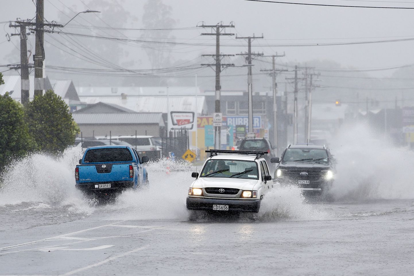 Tormist tingitud tulvaveed Uus-Meremaal.
