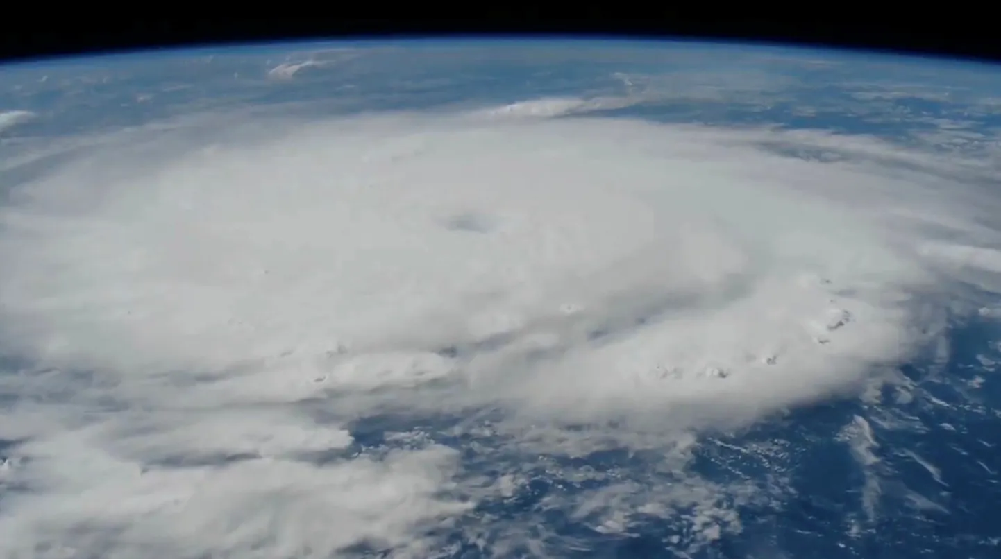 Orkaan Beryl rahvusvahelisest kosmosejaamast nähtuna 1. juulil.