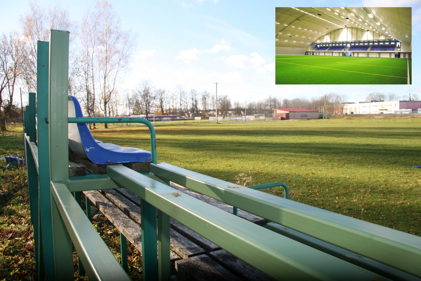 Будущий футбольный холл появится рядом с железной дорогой вблизи нынешнего футбольного стадиона. Между ними планируется построить еще одно футбольное поле с искусственным газоном.