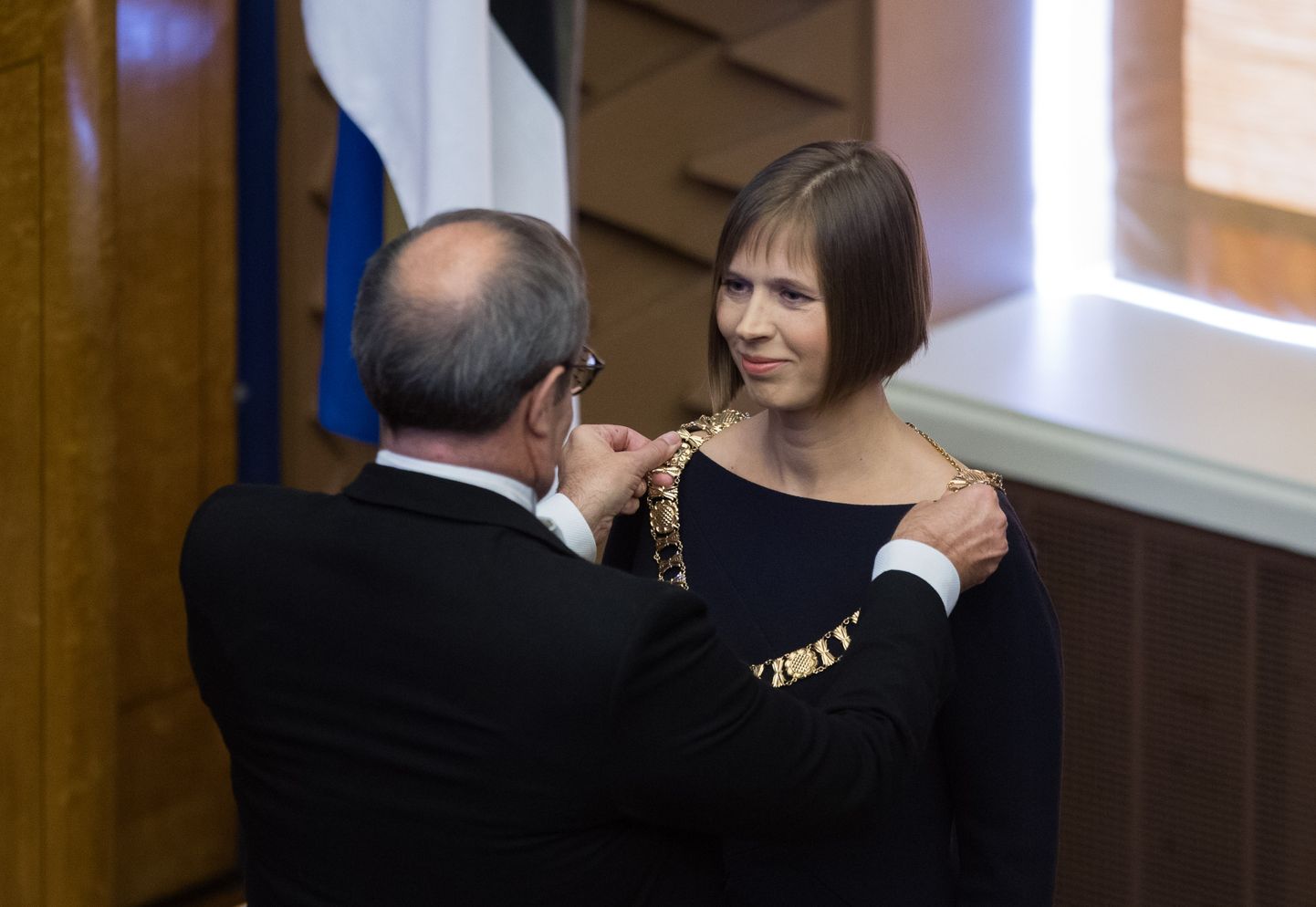 Kersti Kaljulaid sai presidendiks pärast seda, kui presidendi valimine riigikogus ja valimiskogus oli läbi kukkunud ning protsess jõudis tagasi riigikokku.
Foto Tairo Lutter/POSTIMEES