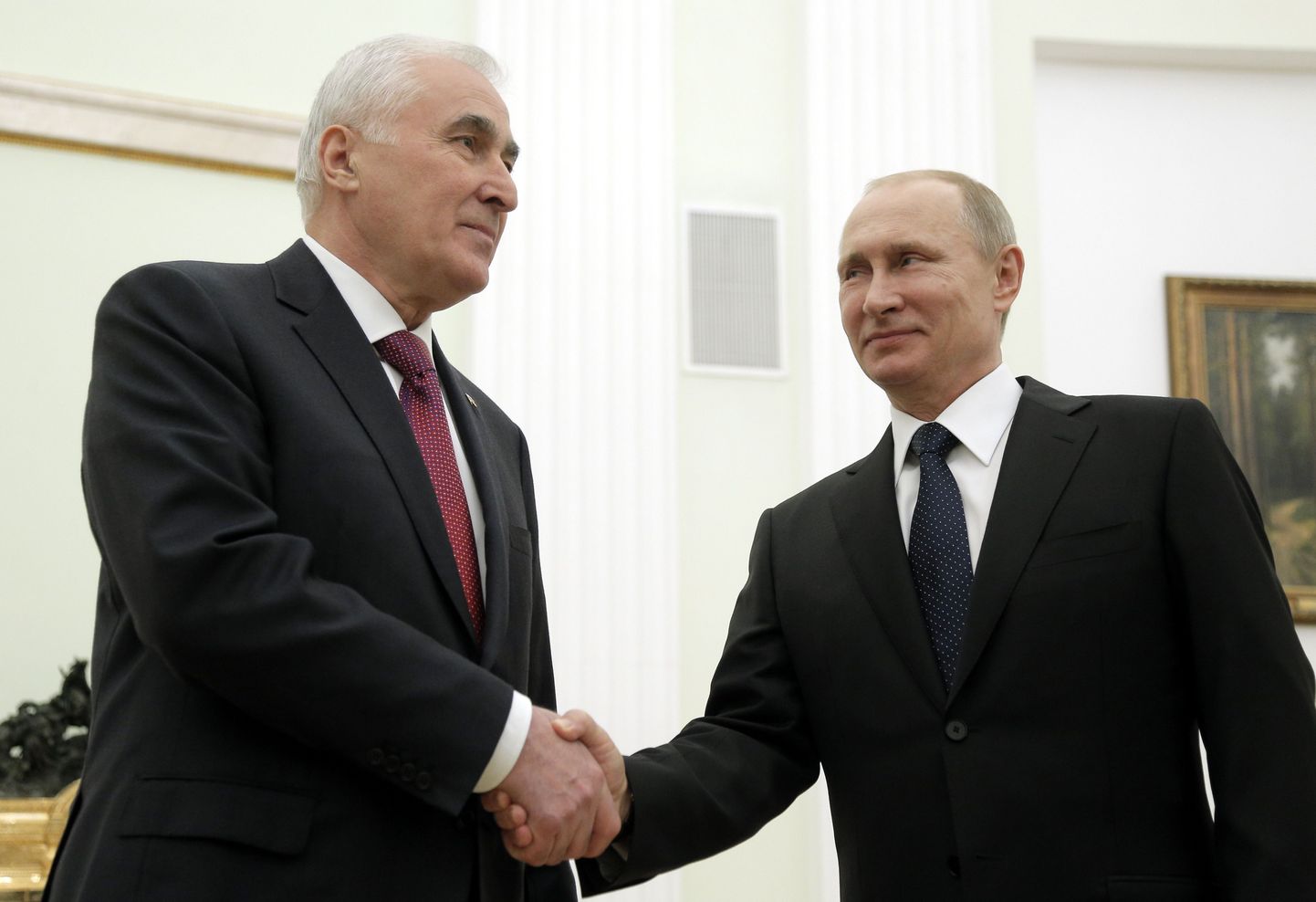 Leonid Tibilov ja Vladimir Putin.