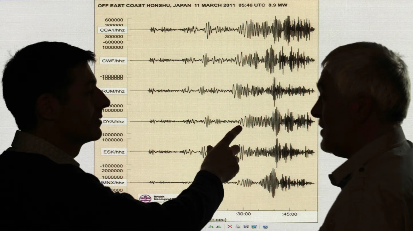 Seismogramm.