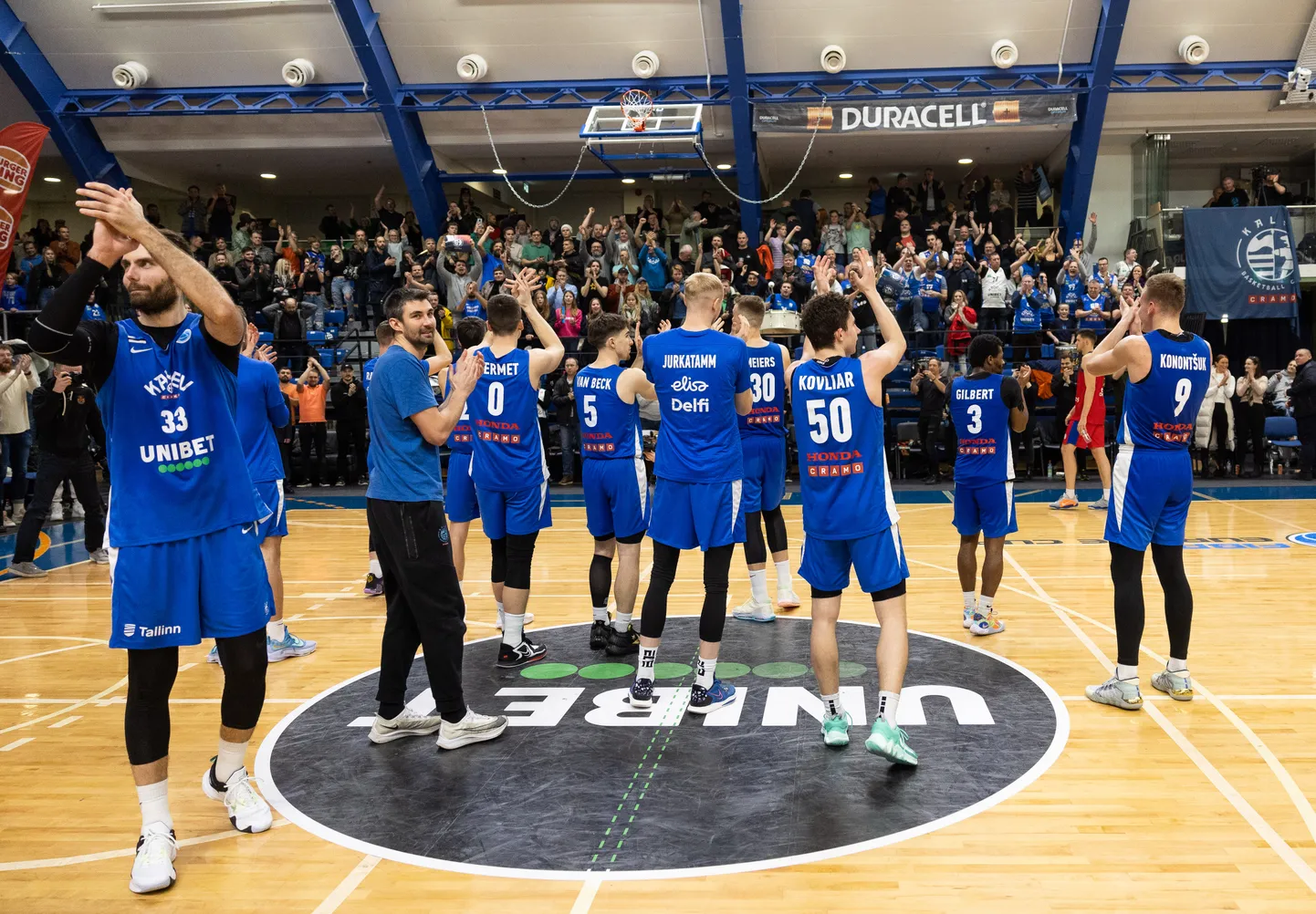 Kalev/Cramo mängijad.