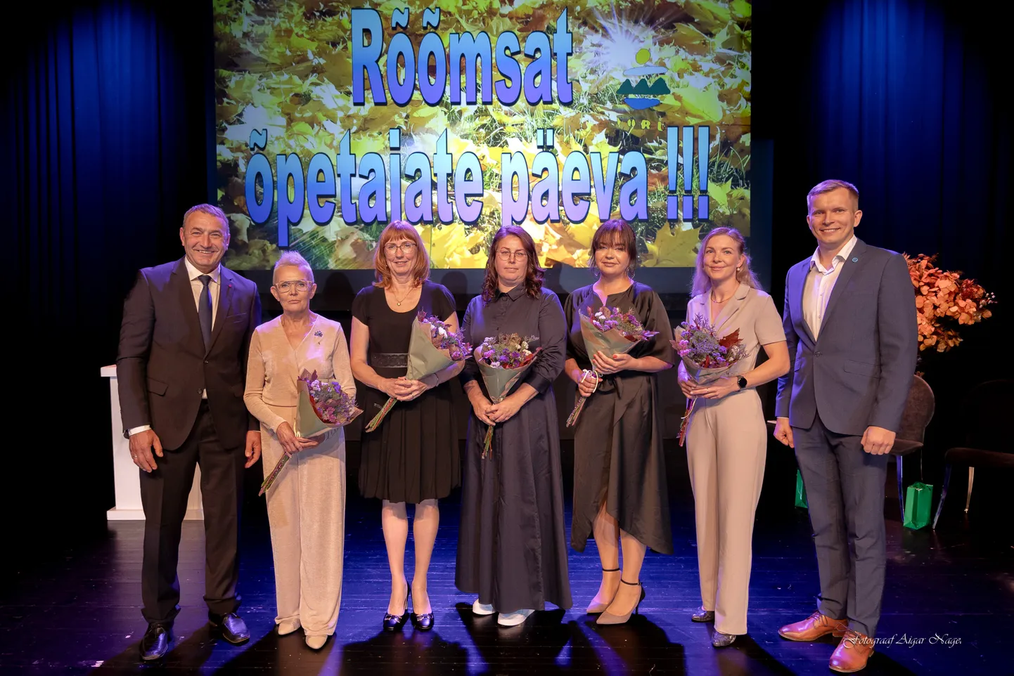 Pildil vasakult Kalvi Kõva, Eve Unt, Mare Veiderpass, Maiu Tafenau, Mari-Mann Adamson, Marian Kikas, Anti Haugas.
