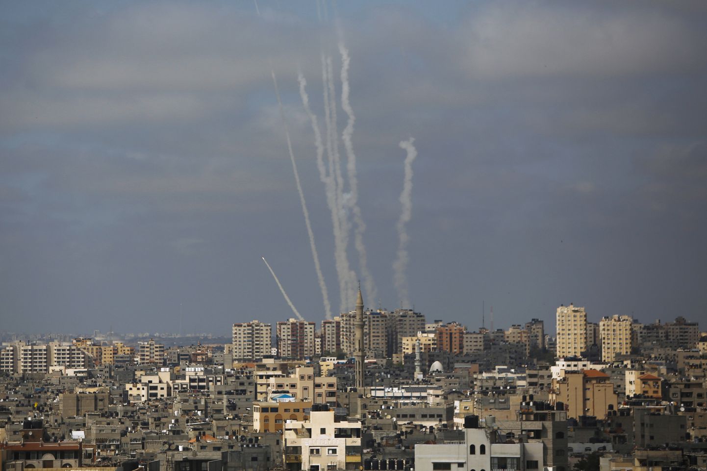 Raķešu palaišana no Gazas joslas uz Izraēlu. 20.maijs, 2021