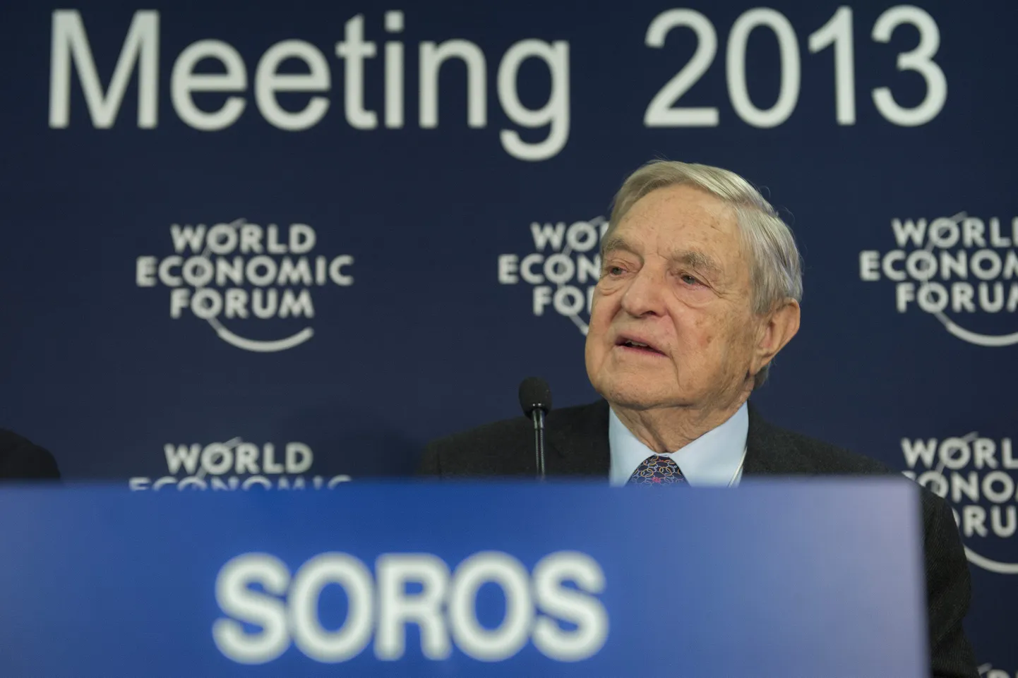 George Soros Davosi majandusfoorumil