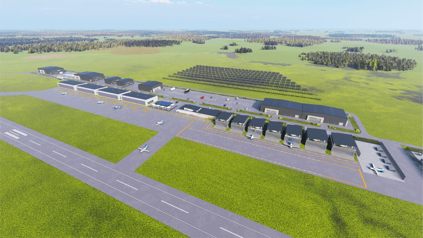 Narva lähistele Olginasse kavandatav väikelennuväli