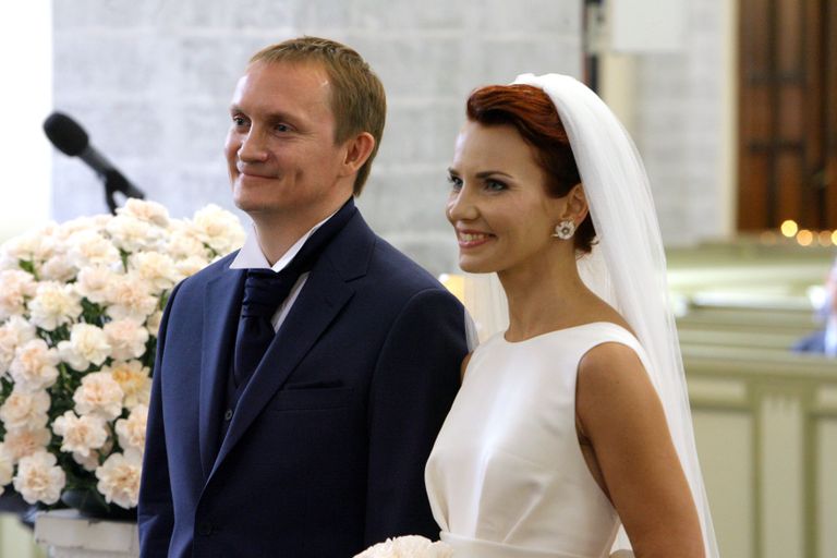Keit Pentus-Rosimannus ja Rain Rosimannus oma pulmapäeval, 10. augustil 2012