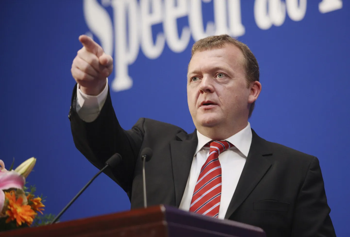 Taani peaminister Lars Lokke Rasmussen.