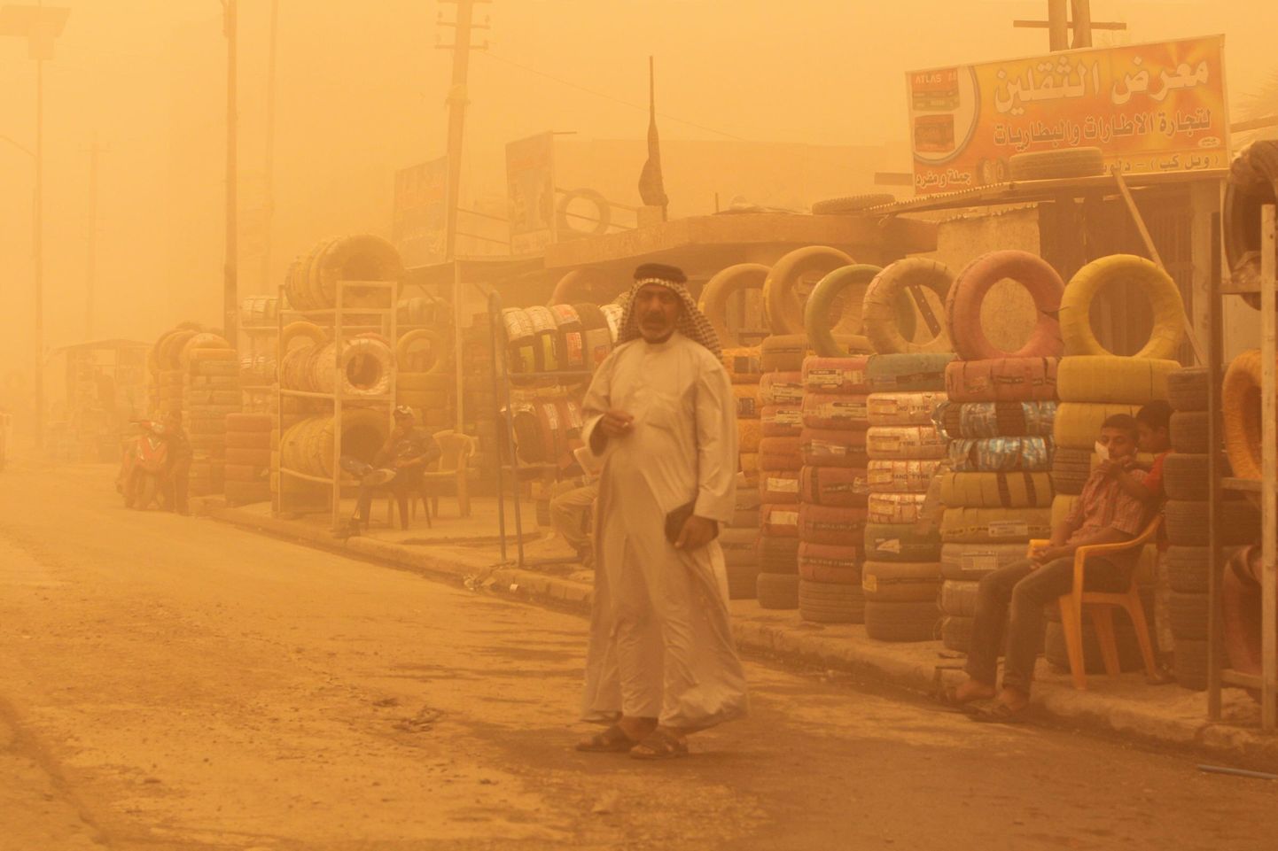 Песчаная буря в Багдаде