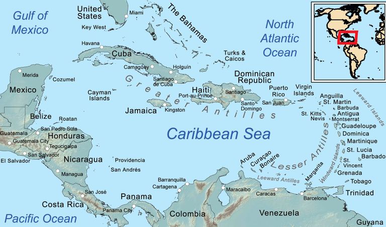 Kariibi meri kaardil