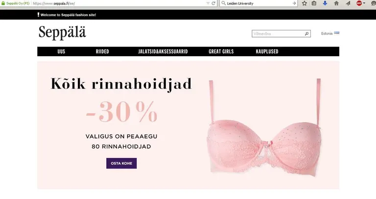 Kuvatõmmis veebilehelt. Allikas: lugeja foto