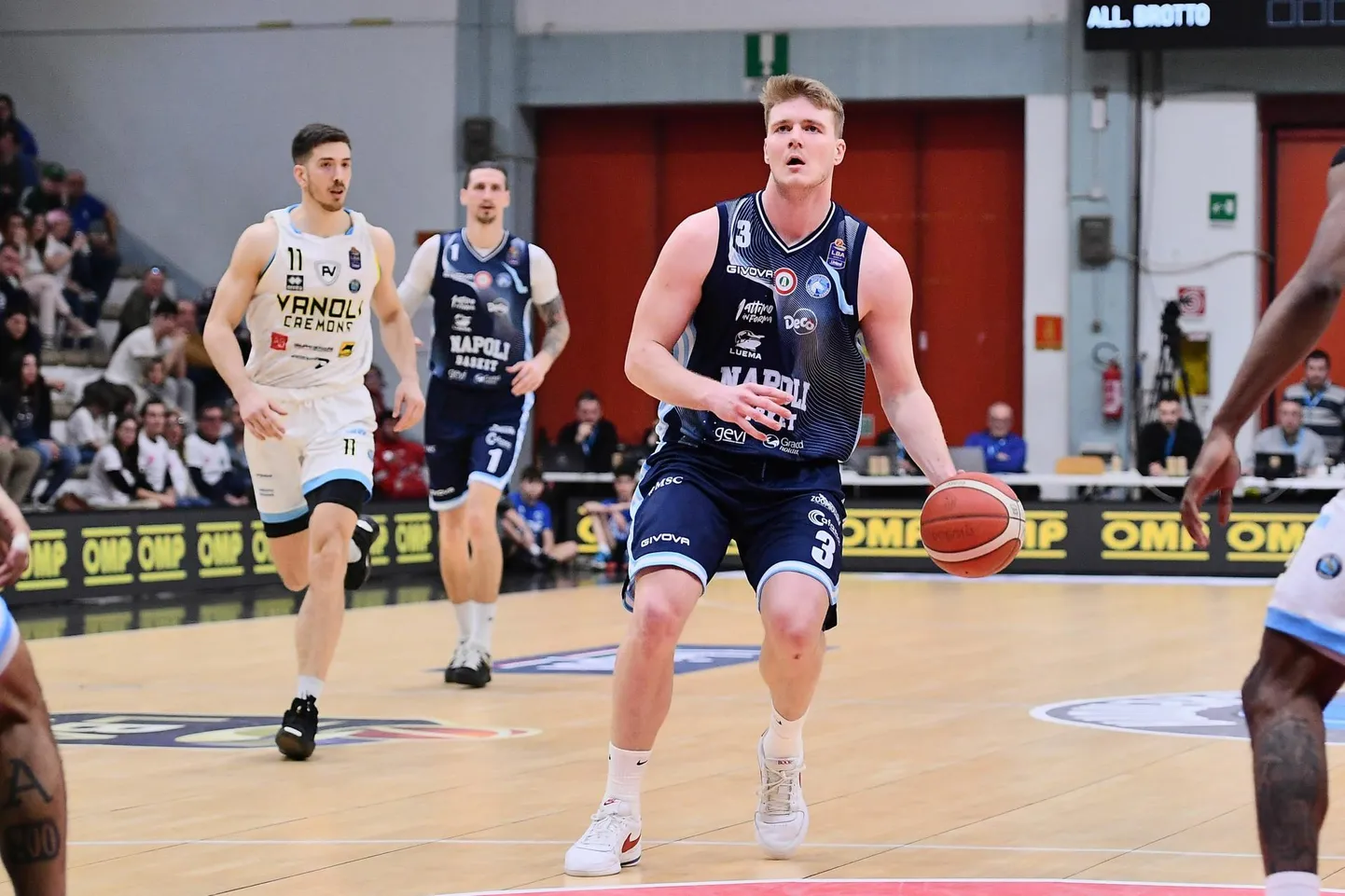 Kaspar Treier läinud nädalavahetusel peetud mängus Cremona Vanoliga, kus ta viskas 5 punkti.