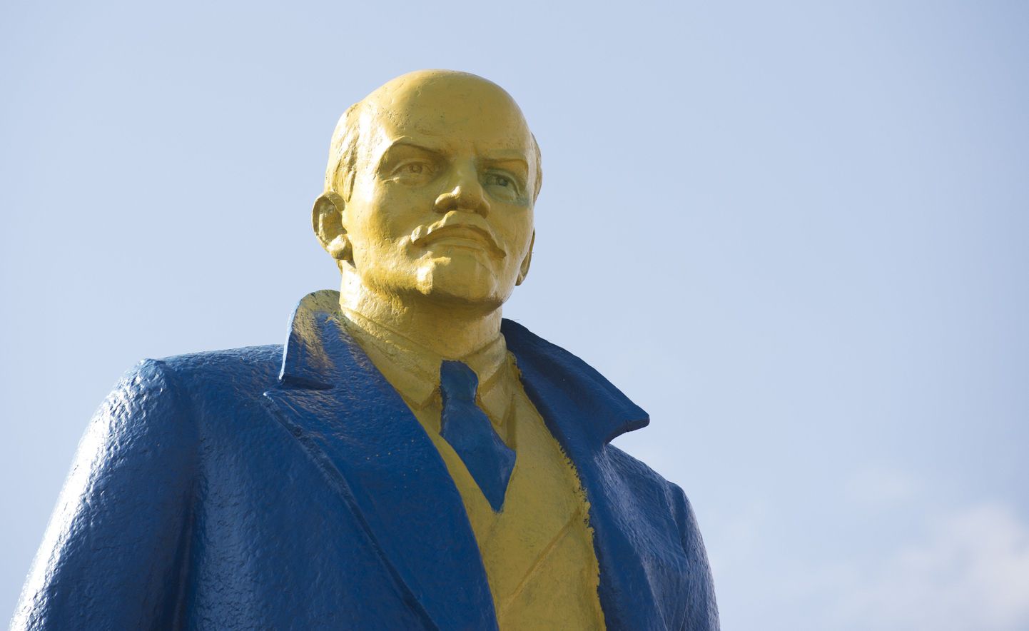 Ukraina lipu värvides Vladimir Iljitš  Lenin