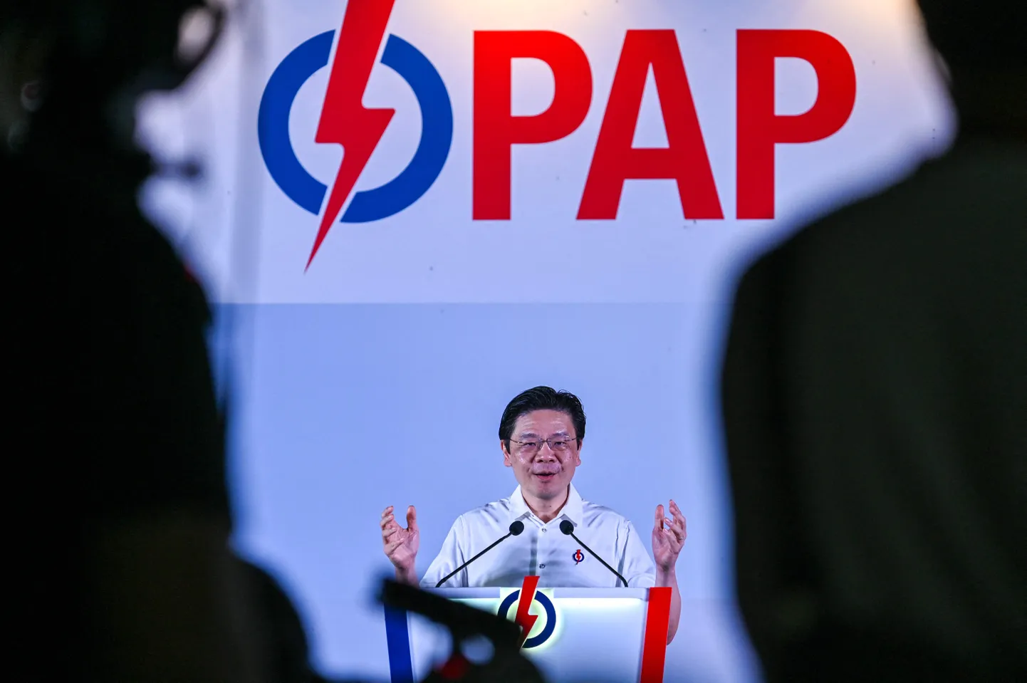 Singapuri peaminister ja Rahva Aktsioonipartei (PAP) juht Lawrence Wong. 1. mai 2025.