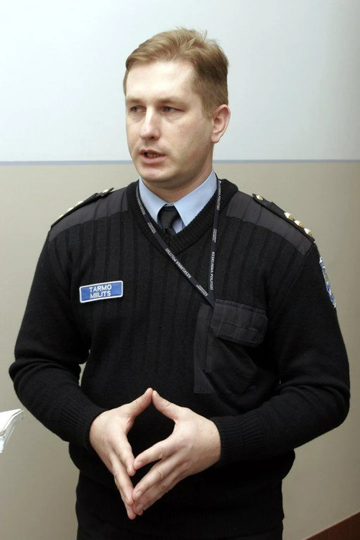 Korrakaitsepolitseiosakonna juht Tarmo Miilits.