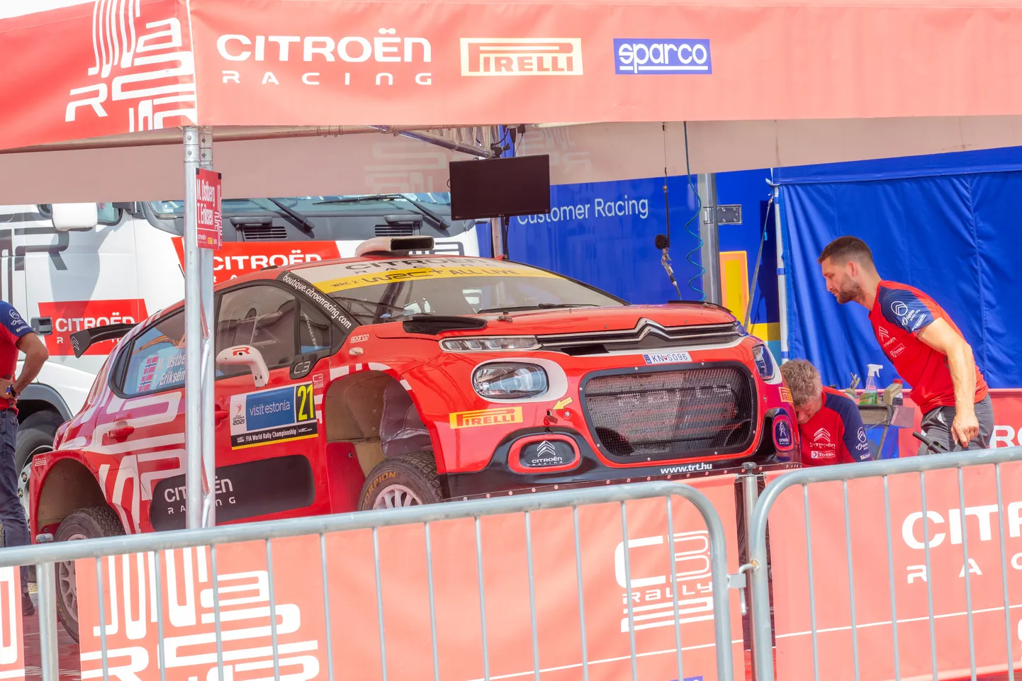 Rally Estonia Service Park.