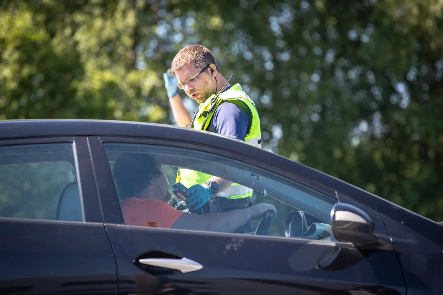 Politsei puhumisreid Tartu maantee 171 juures
