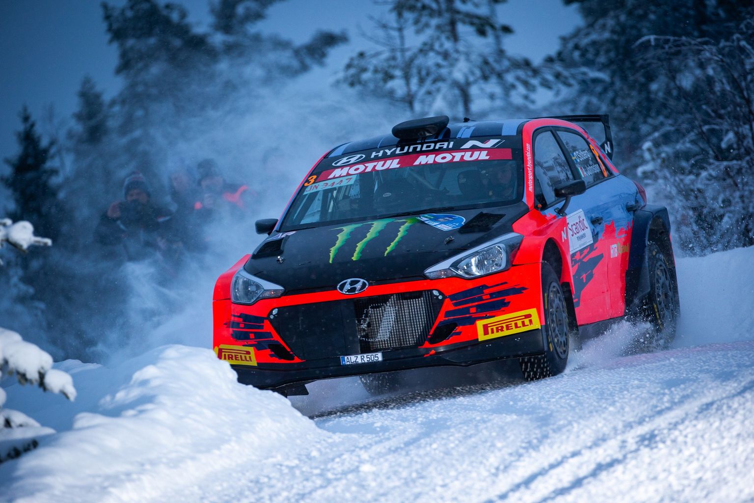 Oliver Solberg Arctic Rally'l.