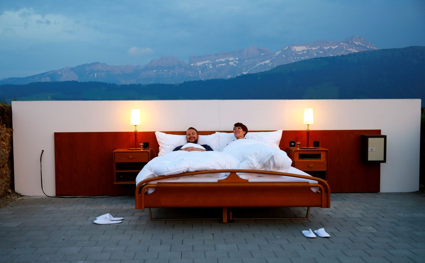 Отель под открытым небом Null-Stern-Hotel в Швейцарии. Иллюстративное фото.