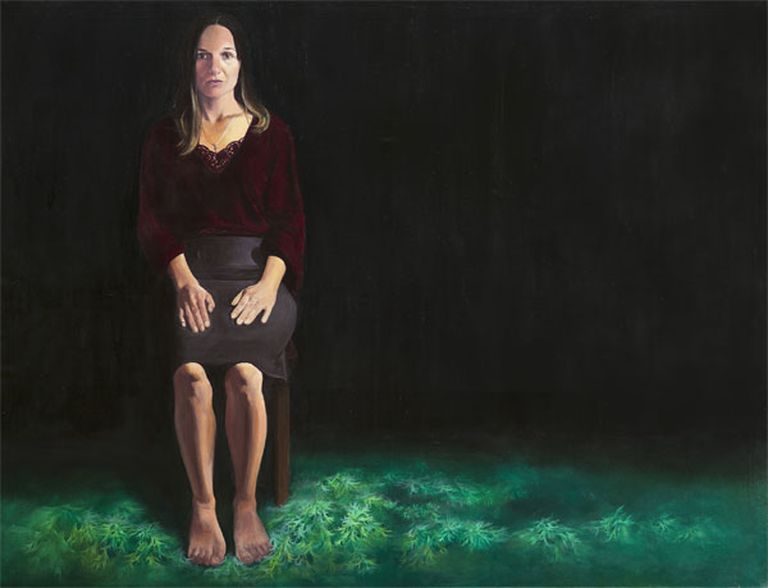 «Solveiga», 2017., audekls/ eļla ,160 x 210 cm 
