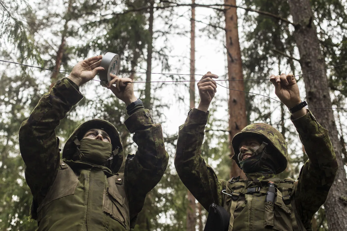 Sõdurid õppusel Kevadtorm 2013