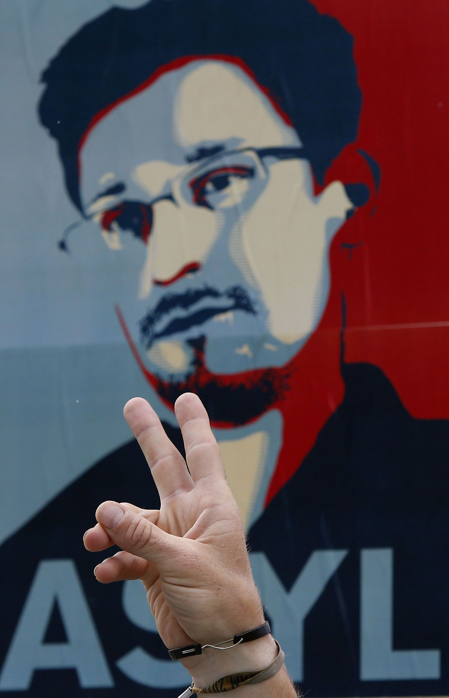 Edward Snowden plakatil