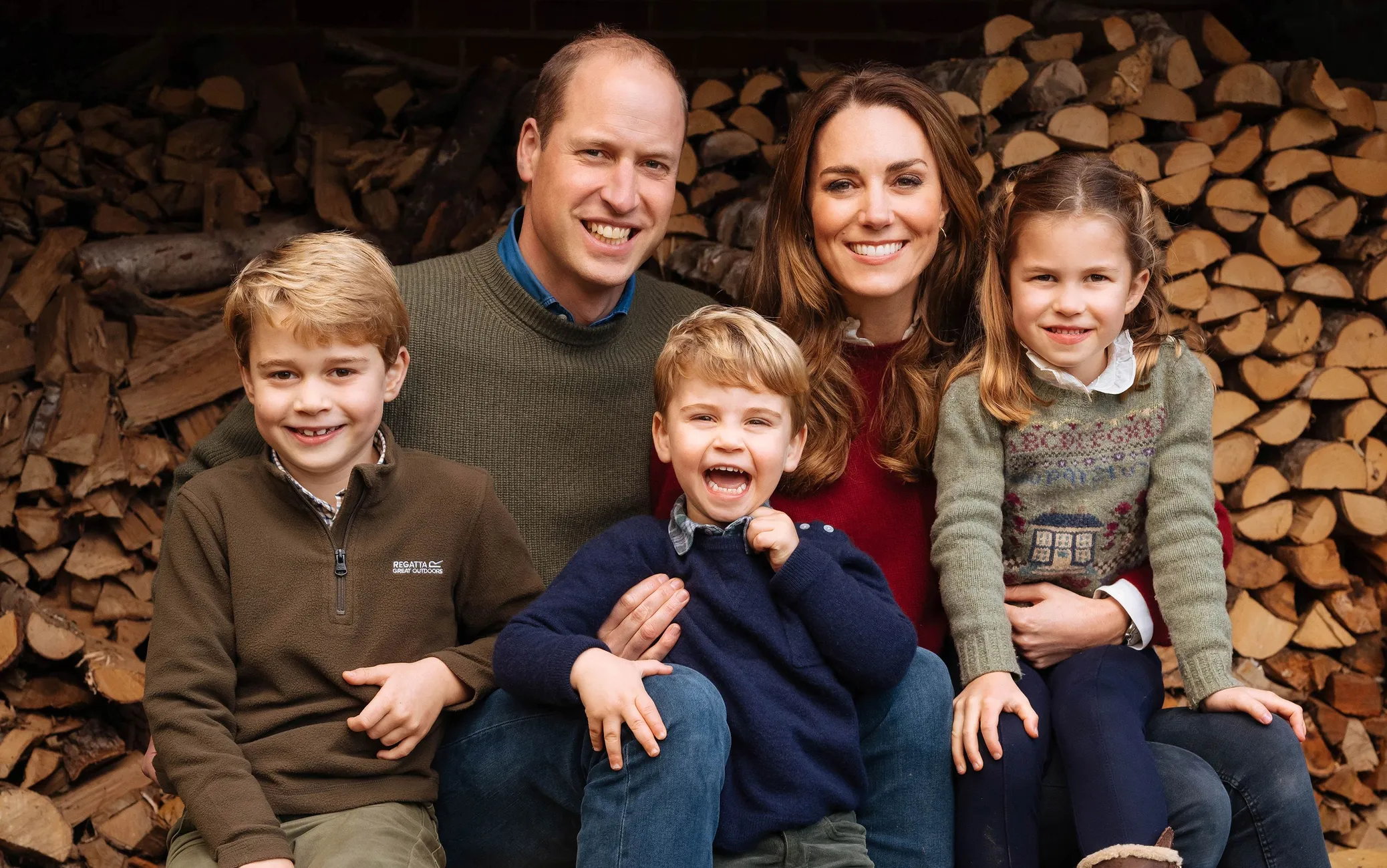 William ja Catherine 2020. aastal oma laste George'i, Louisi ja Charlotte'iga