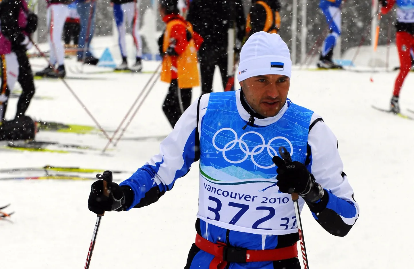 Andrus Veerpalu Whistleri olümpiaradadel.