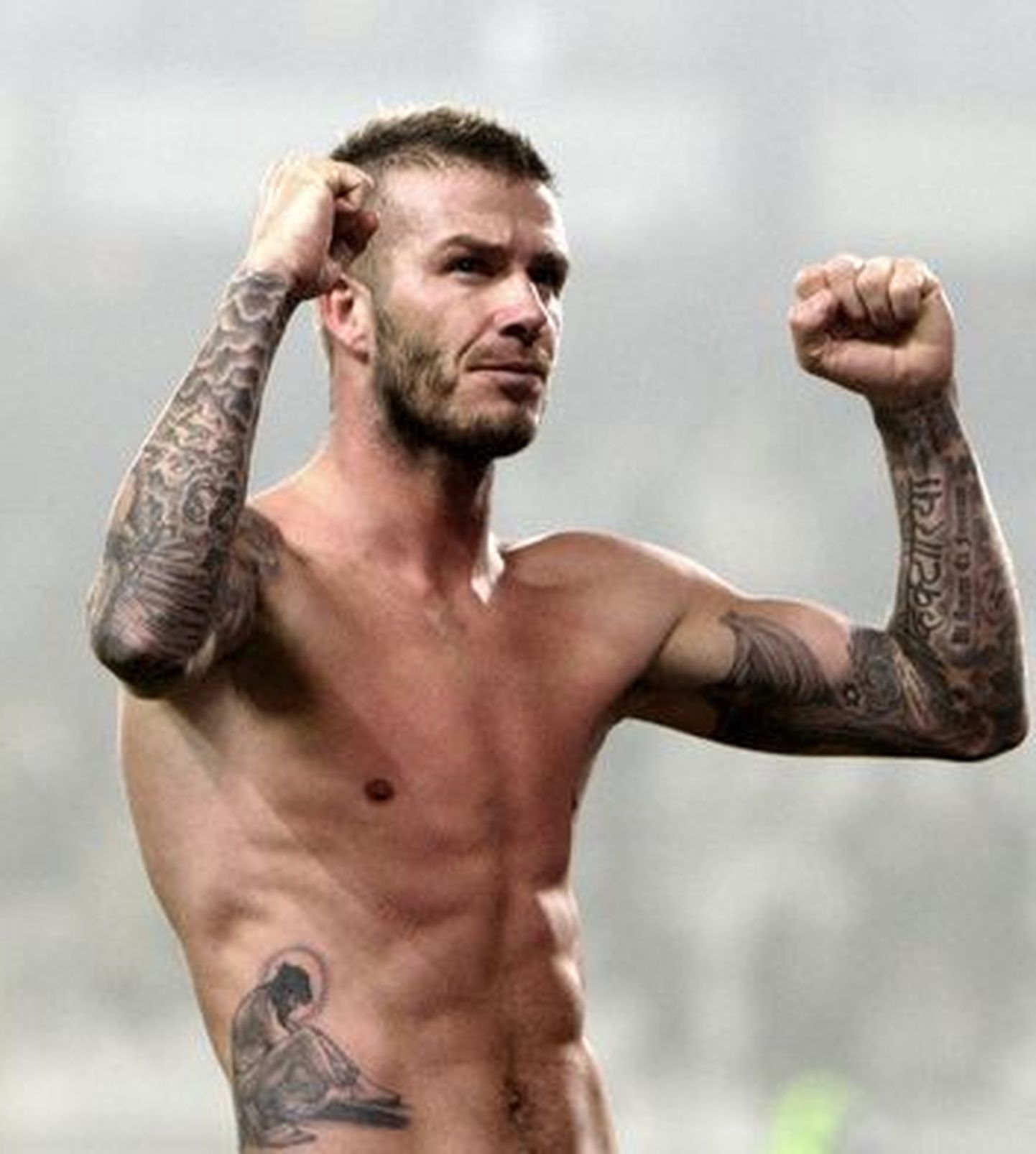 David Beckham lasi oma kehale Jeesuse tätoveerida