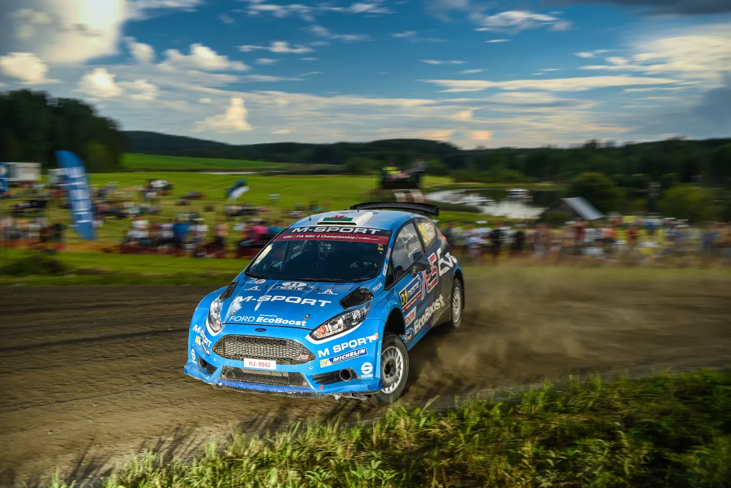 Elfyn Evans ja Craig Parry 2016. aasta Soome rallil.