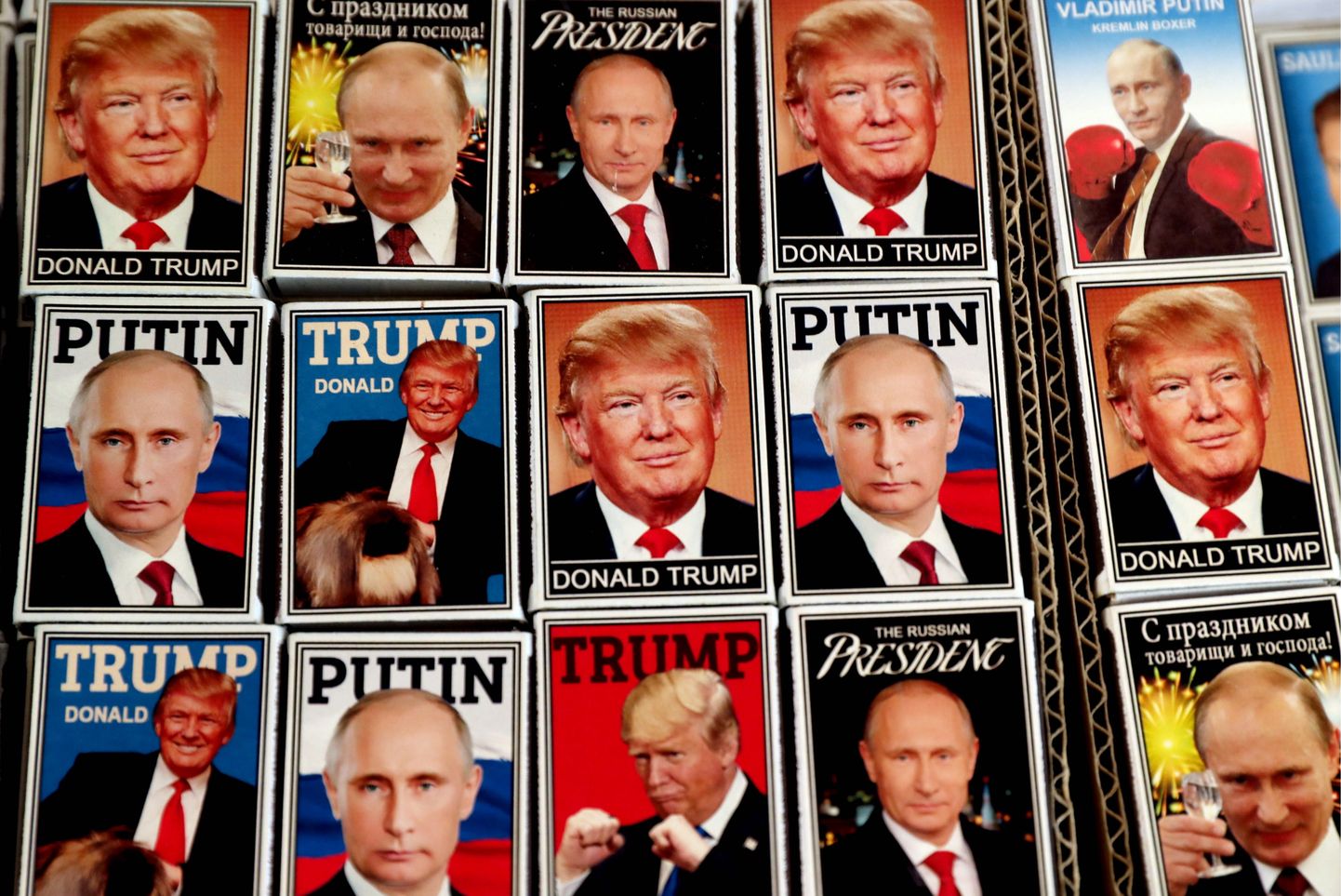 Pildid Donald Trumpist ja Vladimir Putinist.