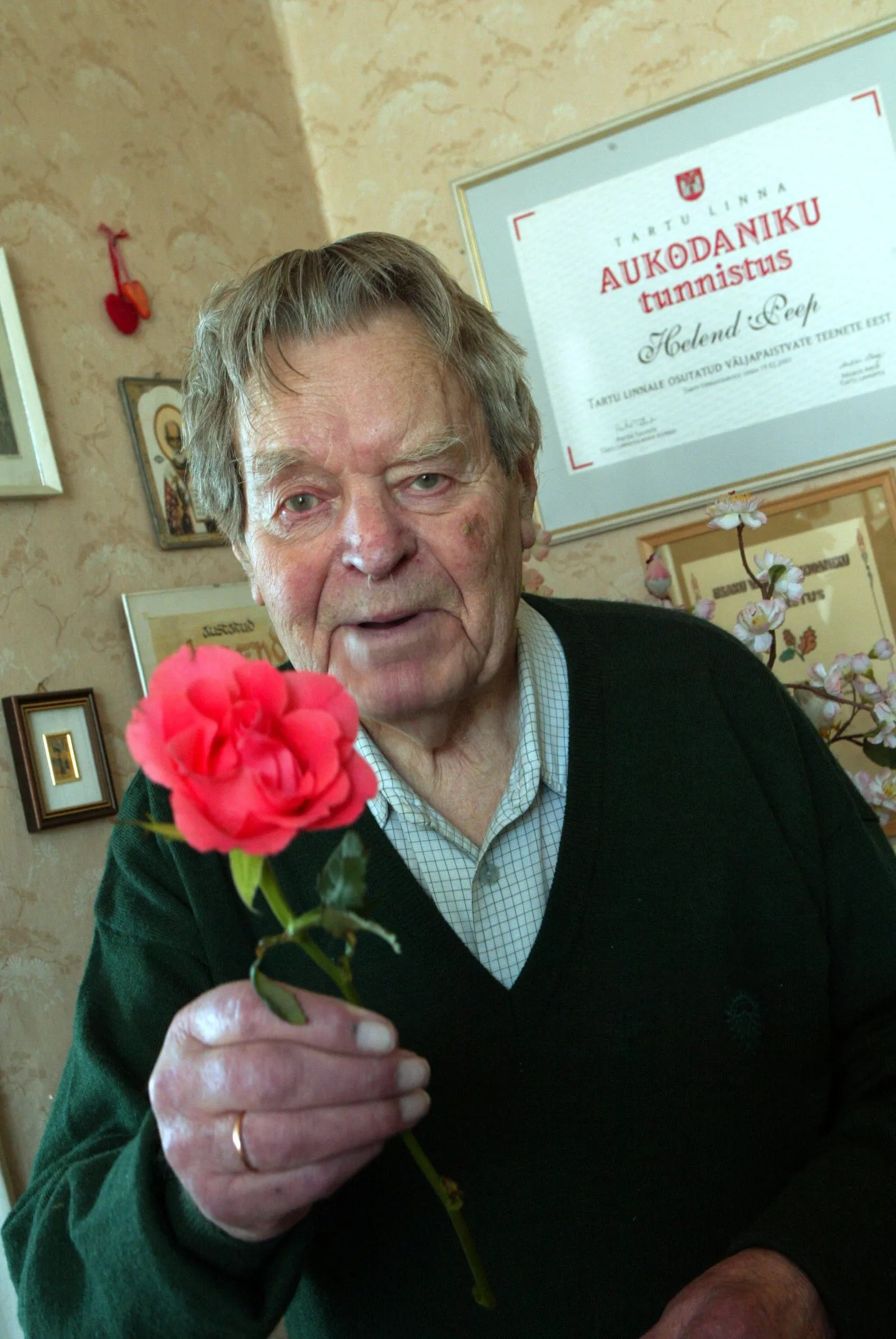 Vanemuise näitleja ning Tartu omaaegne aukodanik Helend Peep.