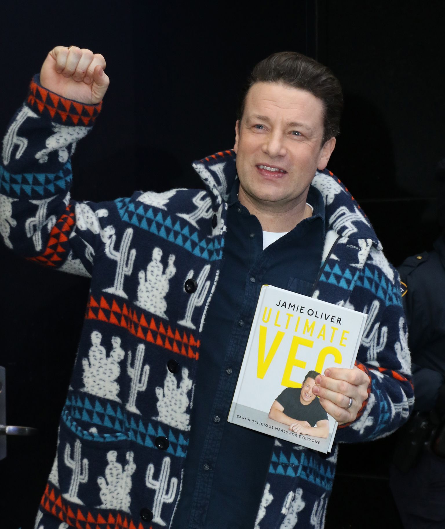 Jamie Oliver tutvustas 7. jaanuaril USAs New Yorgis oma uut kokaraamatut «Ultimate Veg»
